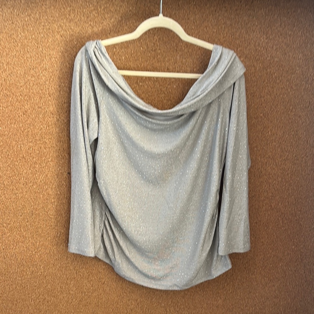 Chenault Silver Glitter Blouse